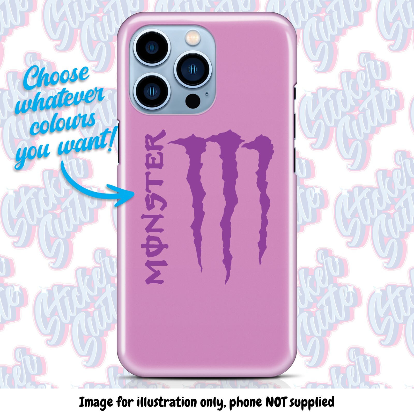 MONSTER Decal – Choose Your Size and Colour!