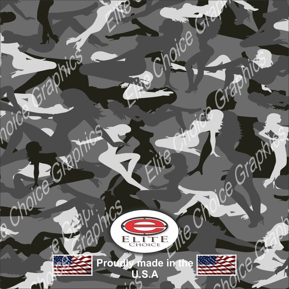 Trucker Girl Urban 1 Wrap Vinyl Truck Camo Car SUV Real Camouflage 52″x6ft