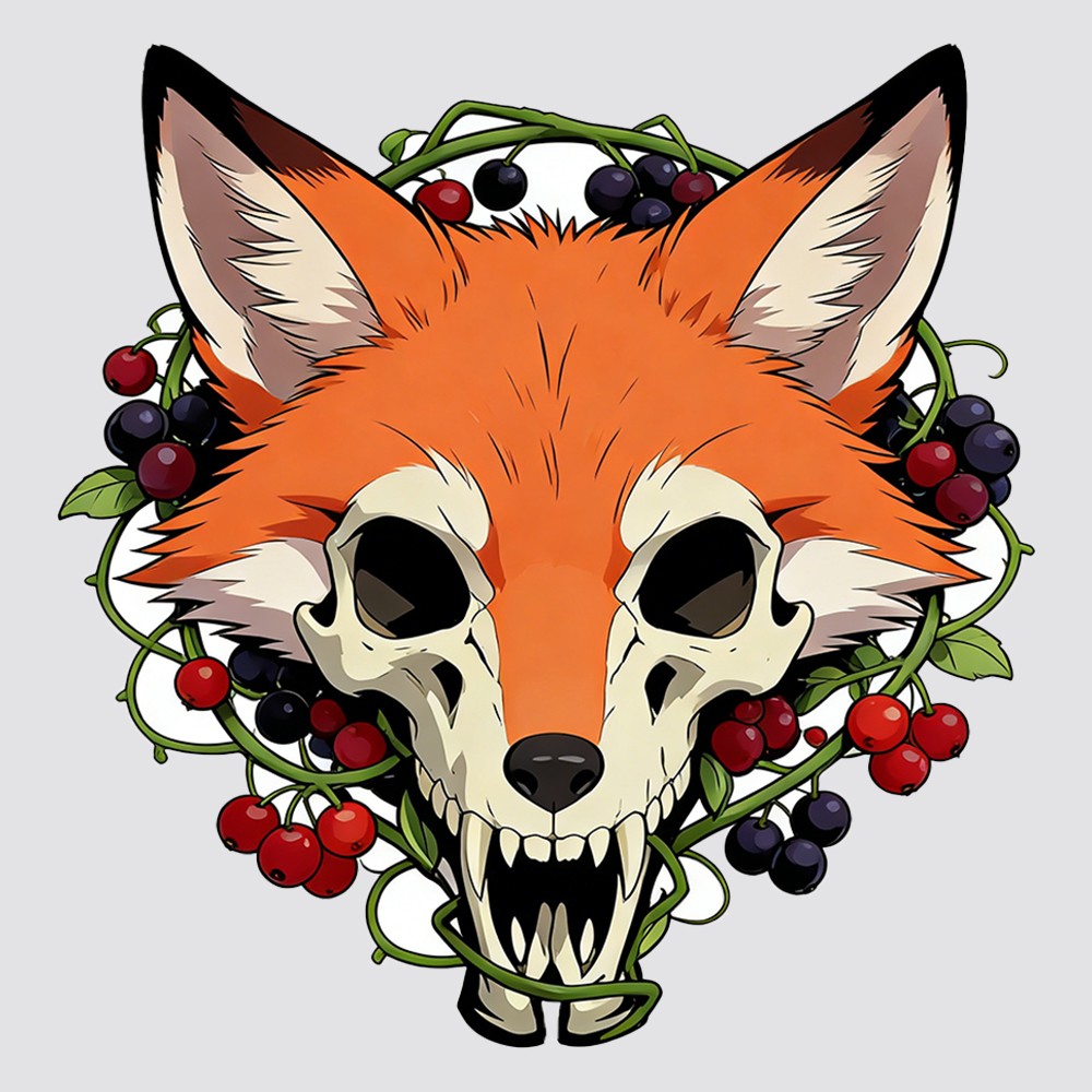 Animal Skull Stickers Vinyl Waterproof Customizable for Window Laptop Motorcycle