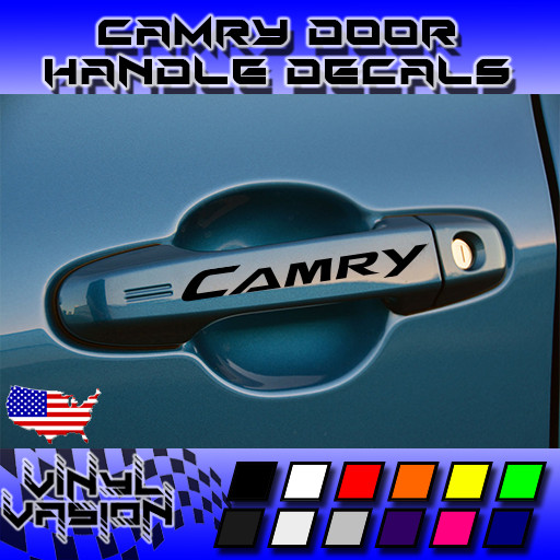 4x Toyota Camry 2012-2017 Door Handle Decal Sticker TRD LE XLE SE XSE