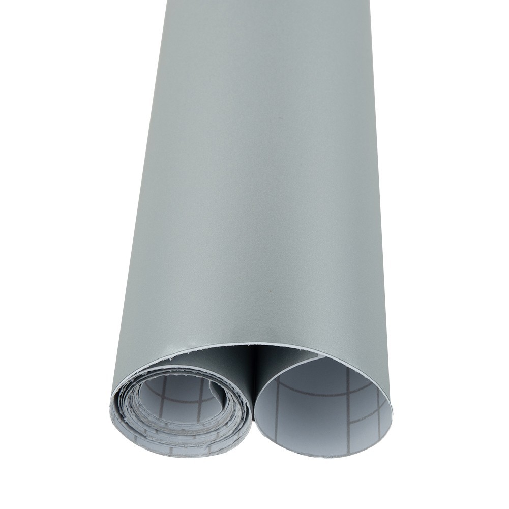 Car Satin Matte Chrome Metallic Silver Film Wrap Sticker Bubble Waterproof