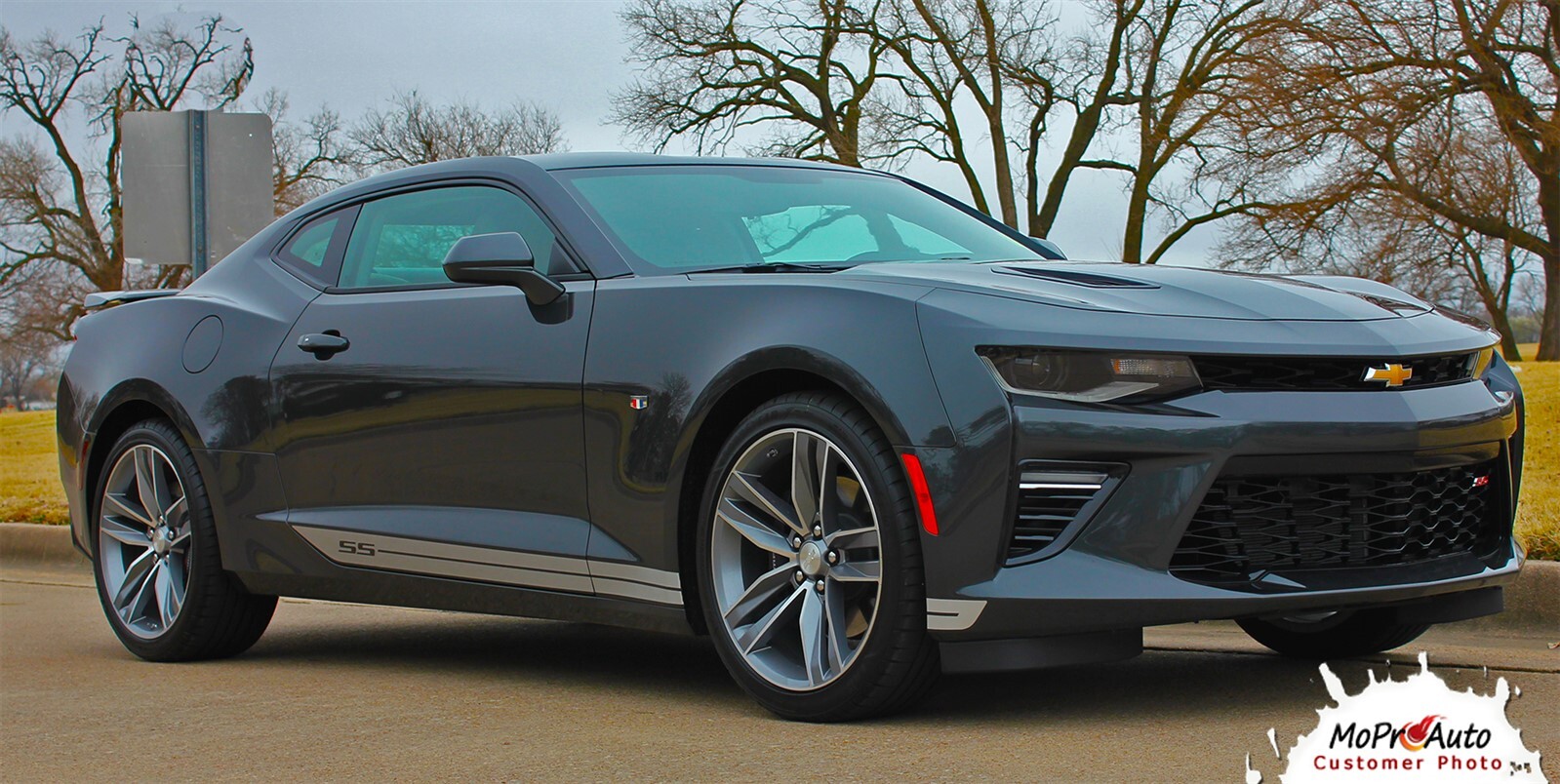 SKID ROCKER 2016-2018 Chevy Camaro Side Decals Rocker Stripes 3M Pro Series