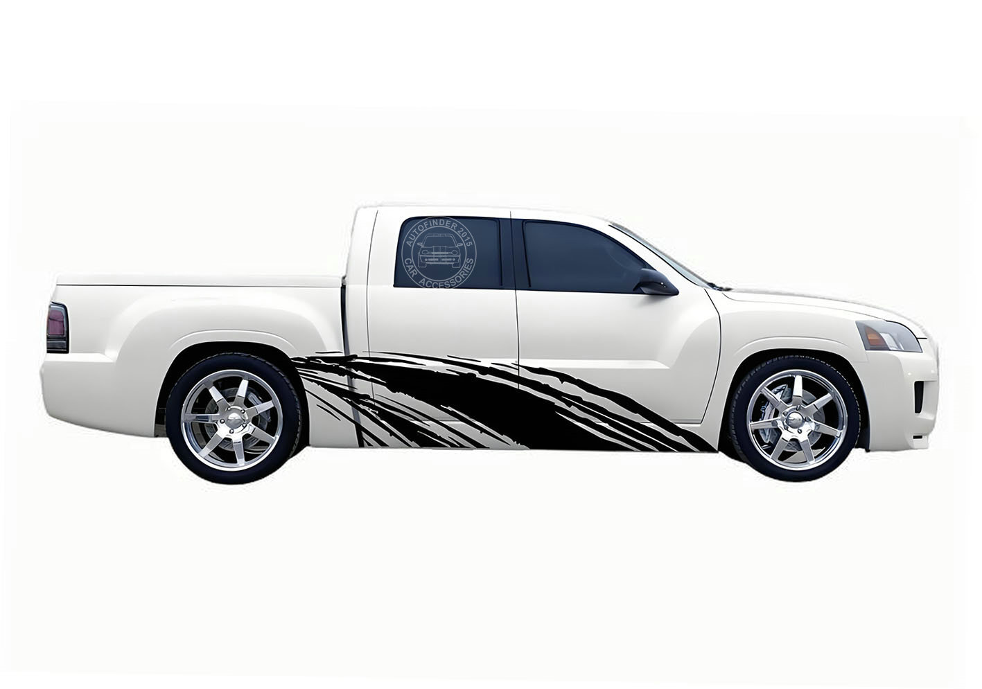 Distorted Stripe Graphics Sticker For Chevy Colorado Dodge Ram Side Decal Vinyl