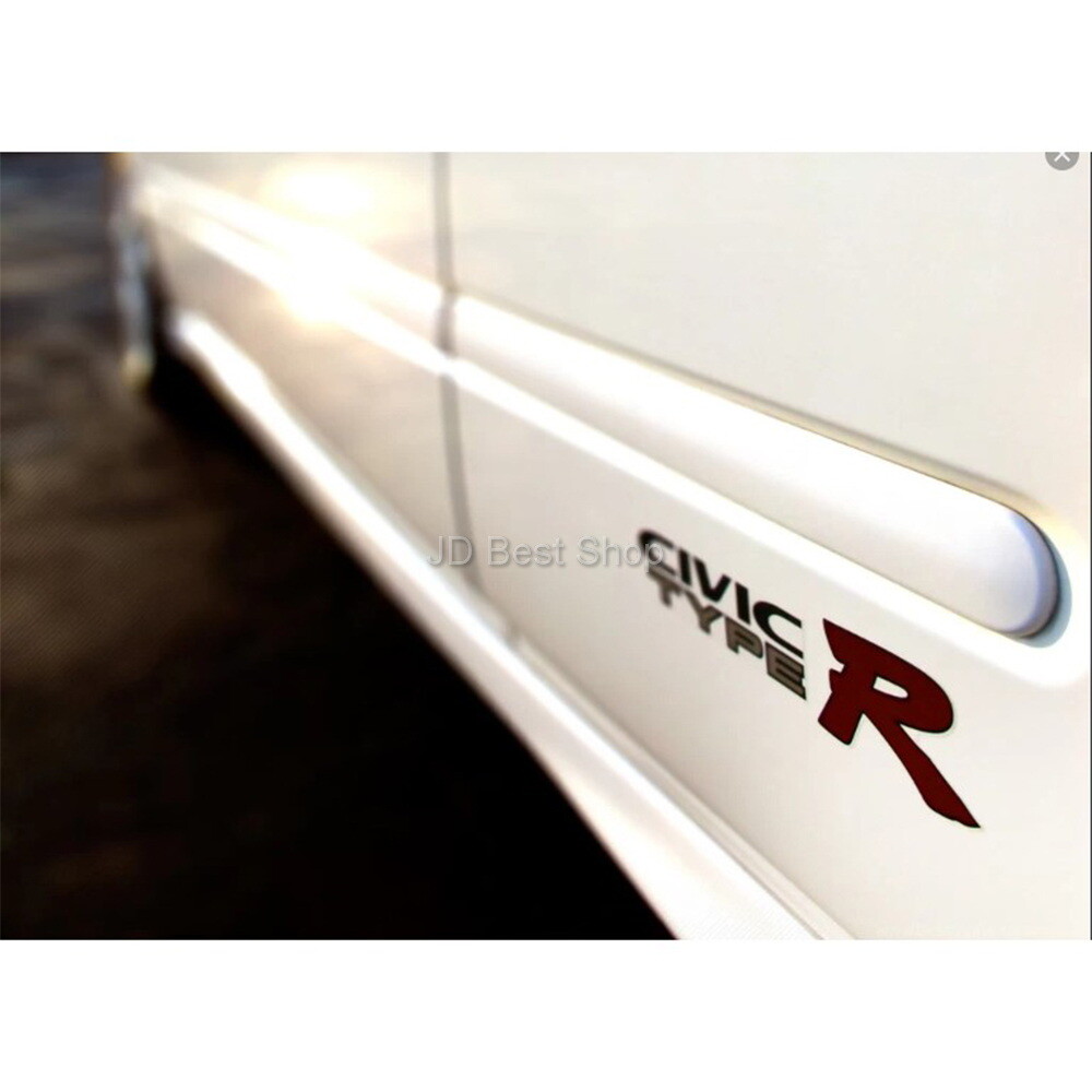 JDM Sticker Type R Racing Style Set 3pcs Side & Rear For Honda Civic EK9 3Dr 4Dr