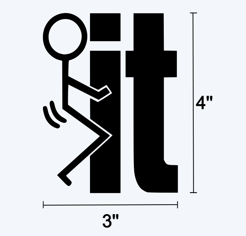 Fuck-It Fck It F*ck It Sticker Decal – Custom Vinyl Die Cut Graphic Funny Meme
