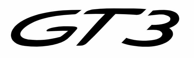 2x GT3 Vinyl Sticker Decal 4″ 6″ 8″ 12″ 16″ 20″ 23″