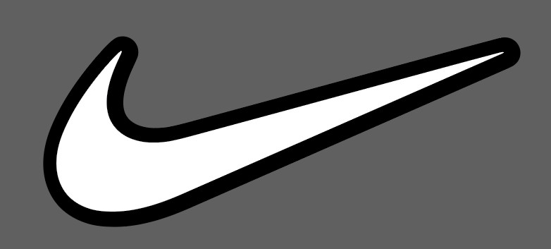 Swoosh VINYL DECAL Car Truck SUV Laptop Swoosh Two-Tone Decal
