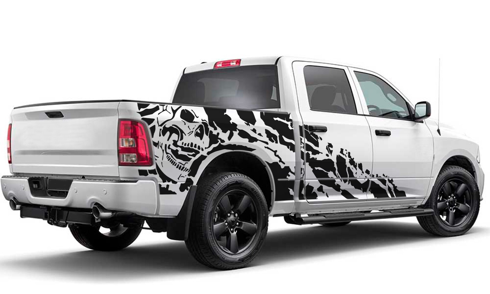 Side nightmare graphics stickers decal compatible with Dodge Ram