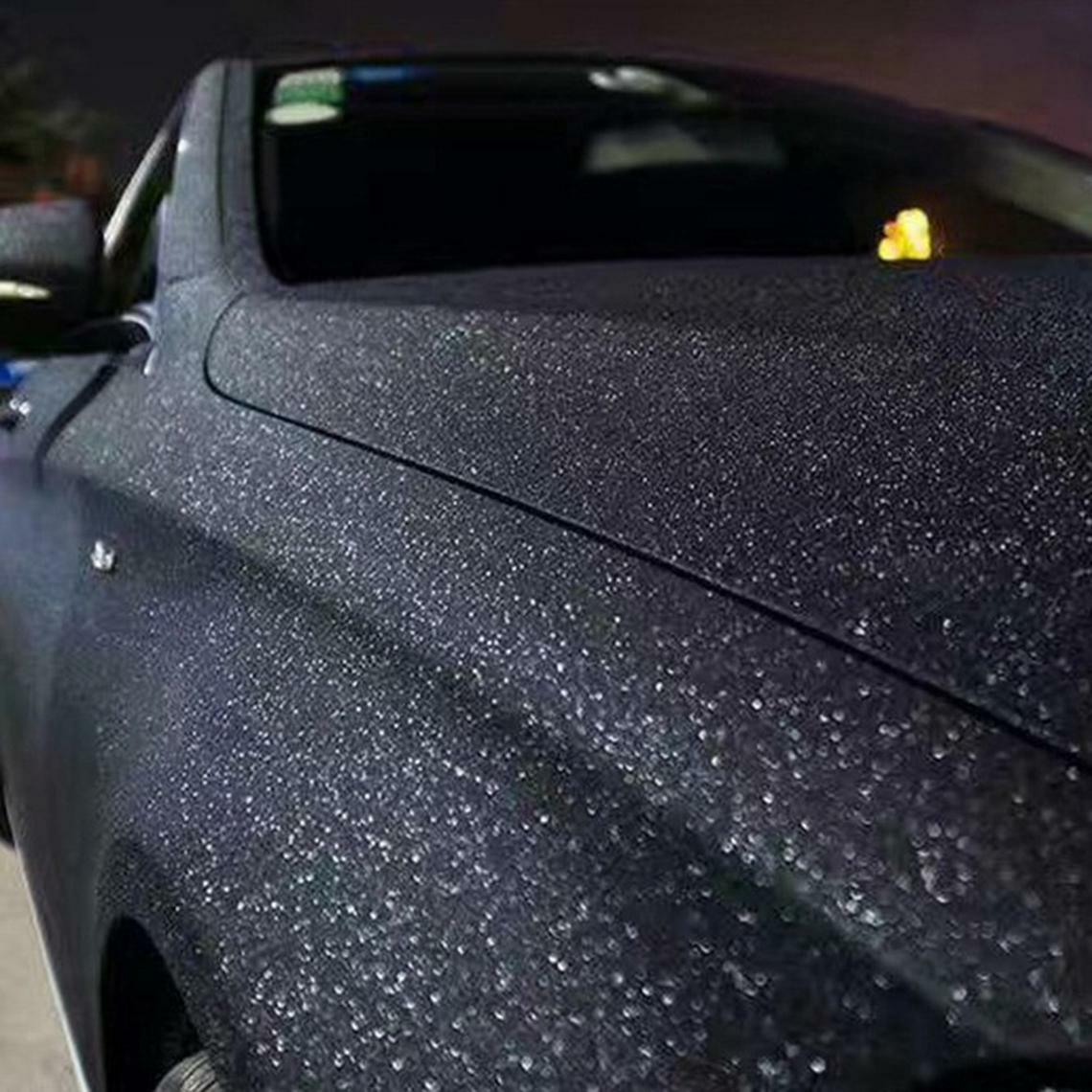 Car Laptop Vinyl Auto Wrap Film Sticker Decal Stardust Matte Black Carbon Fiber