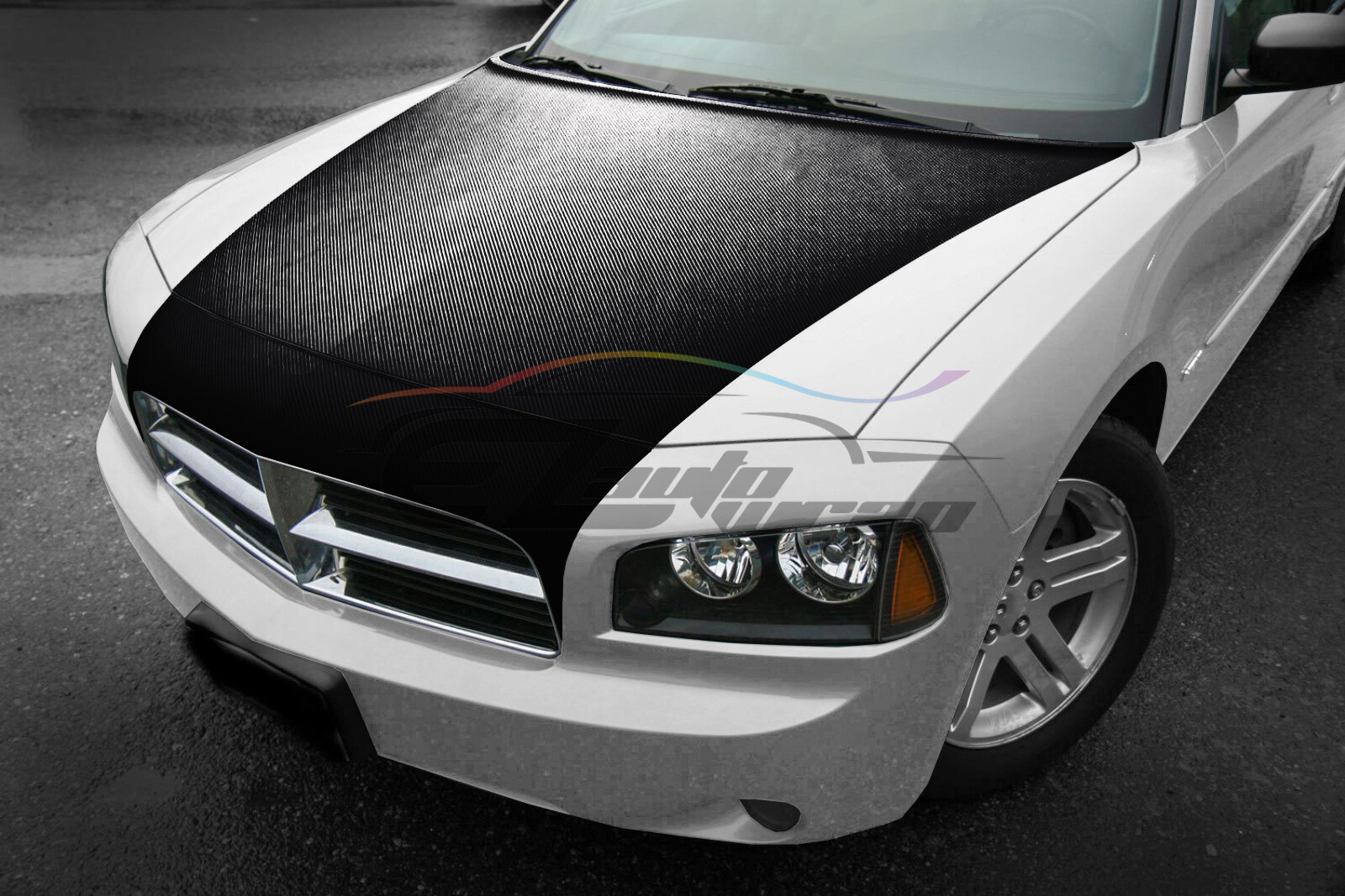 4D Carbon Fiber Black Version 2 Vinyl Wrap Sticker Bubble Free Air Release DIY