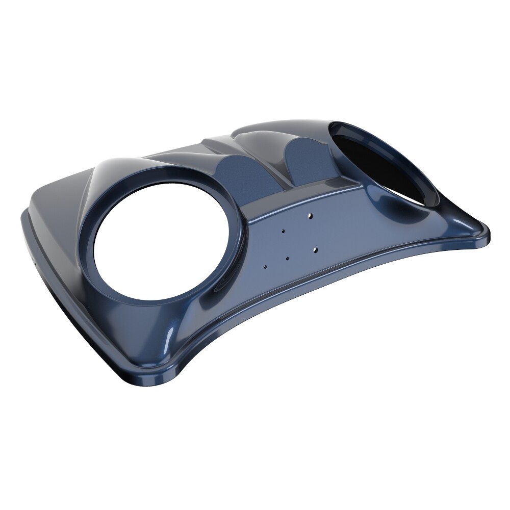 Midnight Blue 8” Speaker Lids Fits Advanblack/Harley Chopped Tour Pak Pack