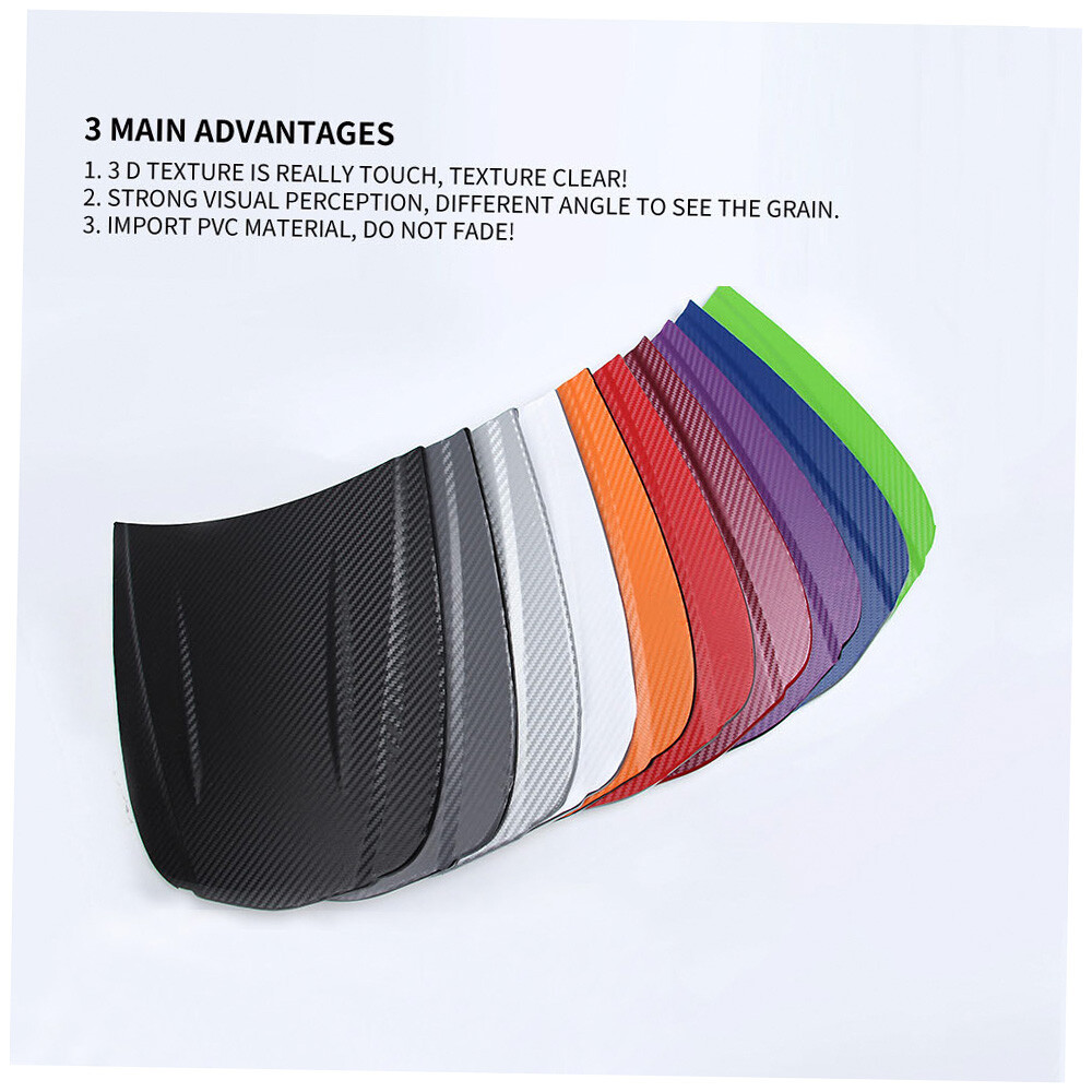 Waterproof Car Stickers 3D Car Carbon Vinyl Film Sheet Roll Auto Y7U7