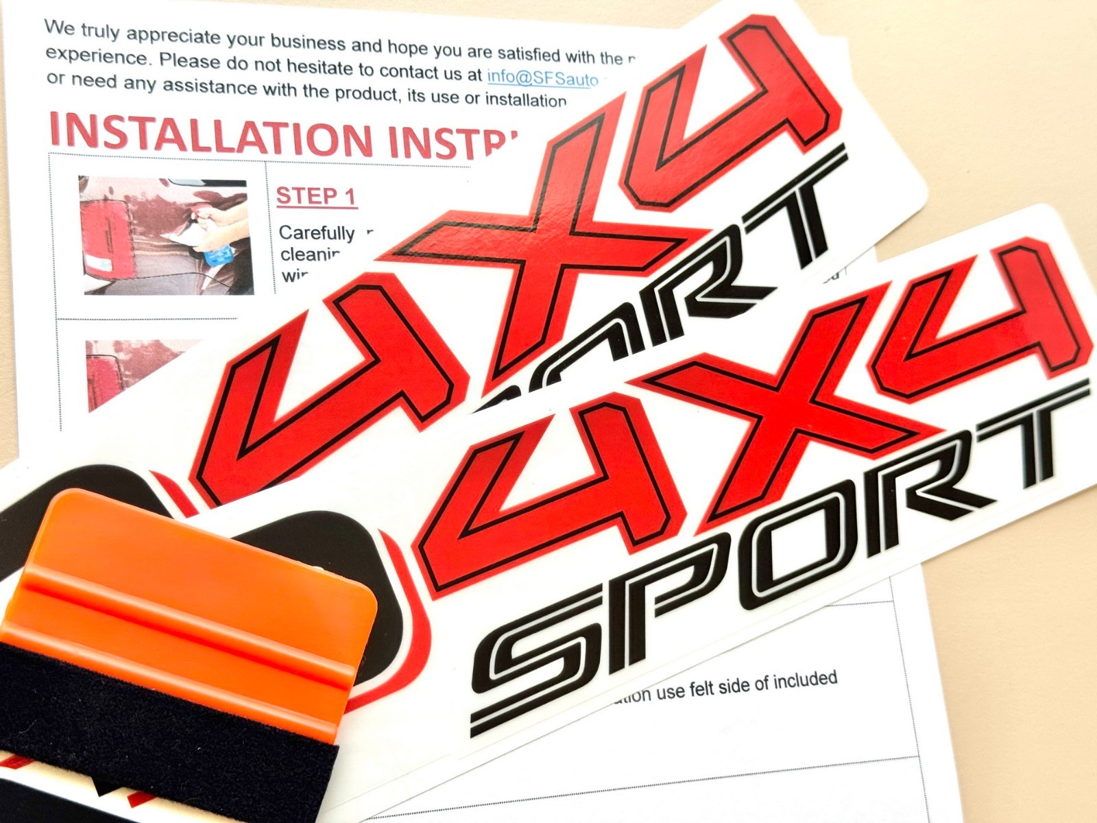 2 x Sport Stickers Compatible w/ TRD Four Wheel Drive 4×4 Decals 17 x 2,5 in