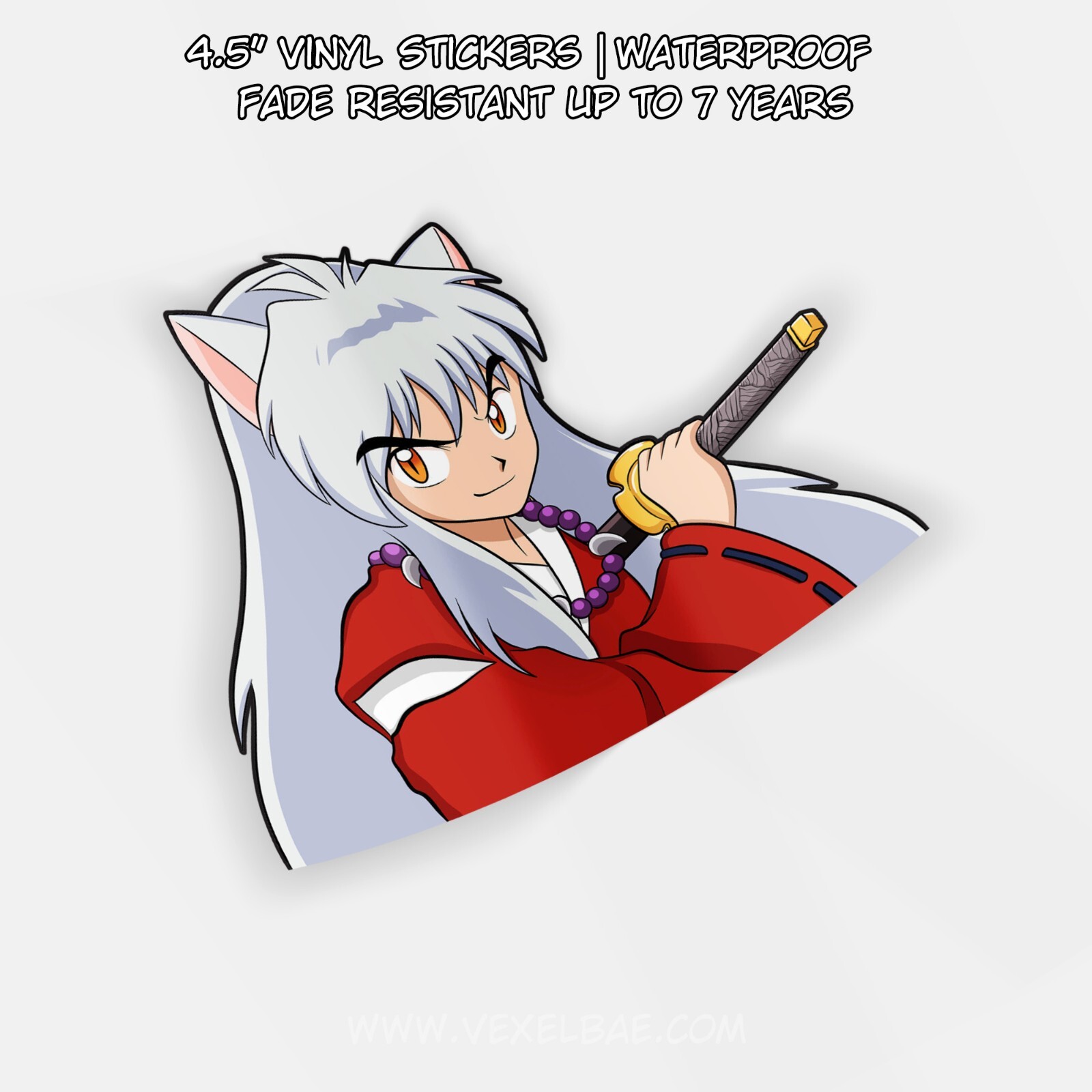 Inuyasha | Cute Vinyl Anime Sticker JDM Window Peeker