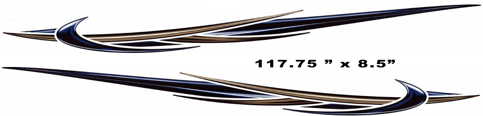 RV, Trailer, Camper, Motorhome Large Vinyl Decals/Graphics Kit-K-0005-2