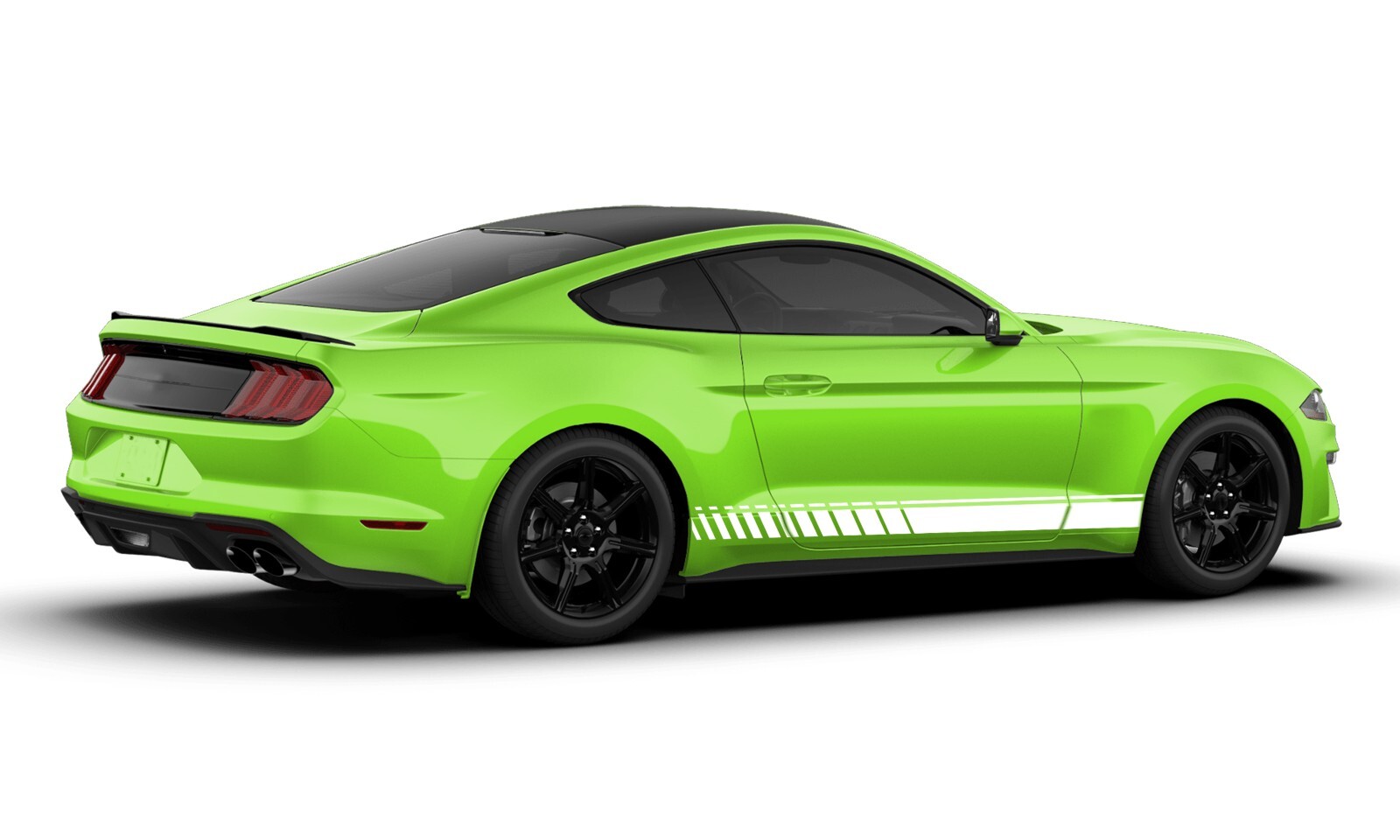 Rocker side stripes graphics stickers decal compatible with Ford Mustang