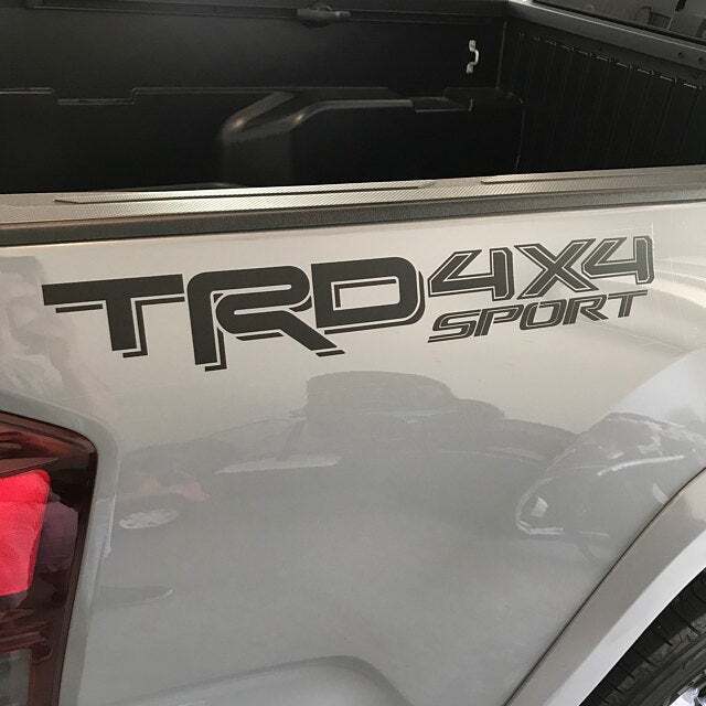 X2 TRD 4X4 Sport Decals Fits Toyota Tacoma Tundra Truck Stickers Decal Vinyl b