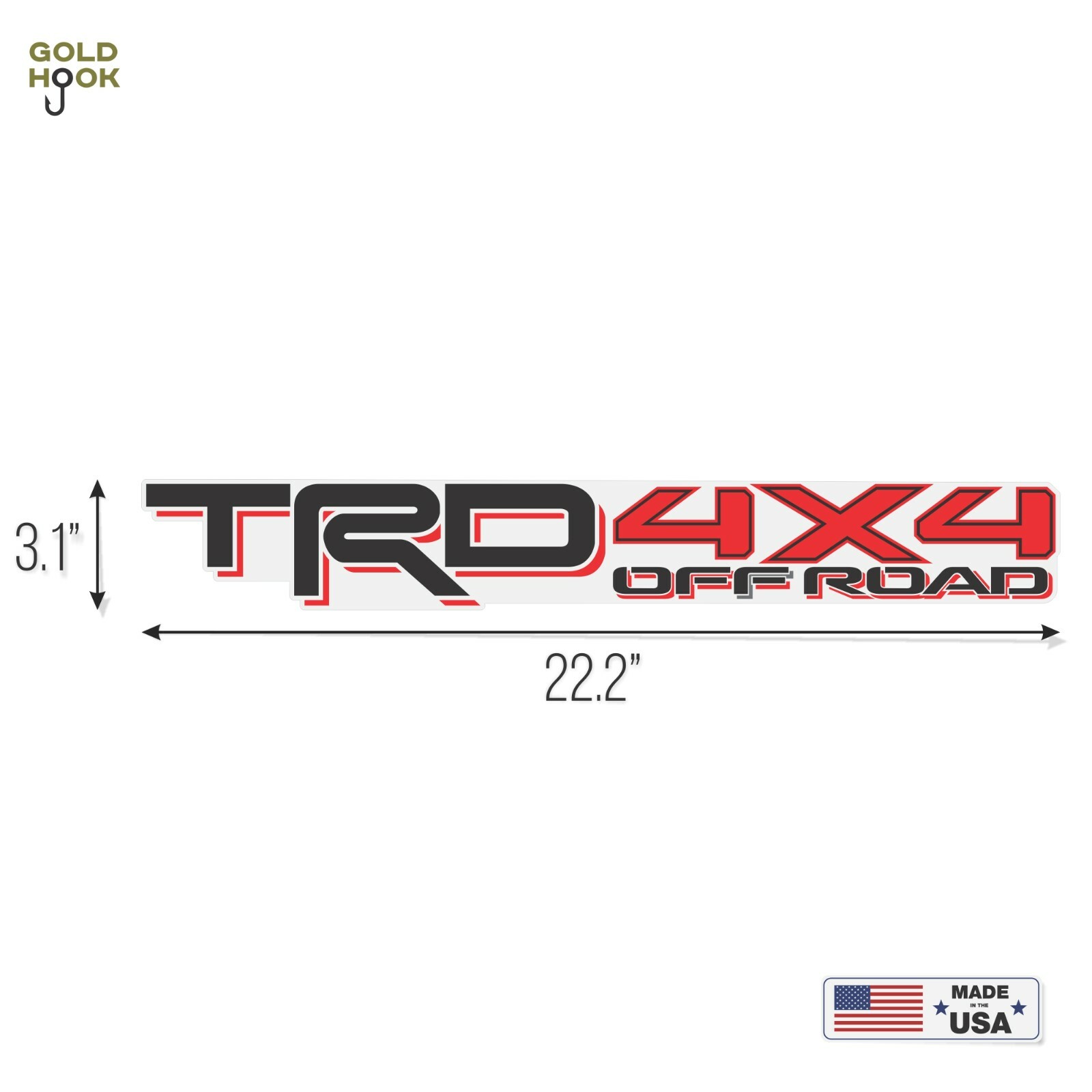 TRD 4×4 Off Road decal Compatible with Toyota Tacoma Tundra (set of 2)