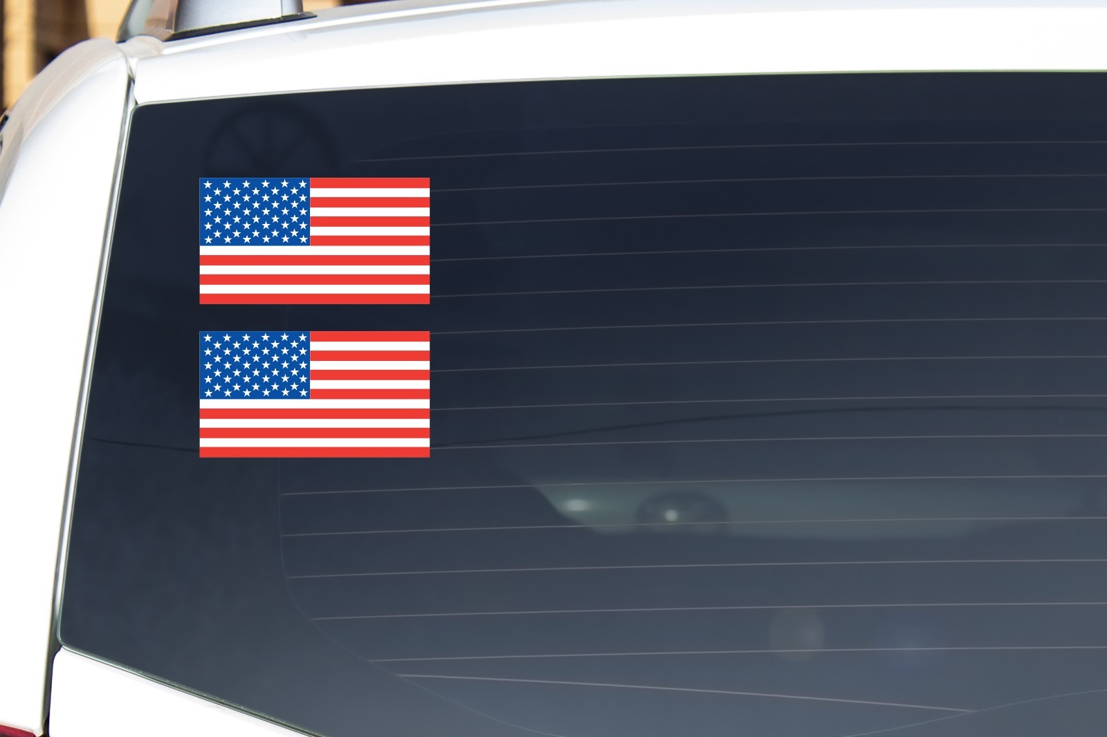 2X U.S.A. Flags Vinyl Sticker aprox 5.5 inch Wide