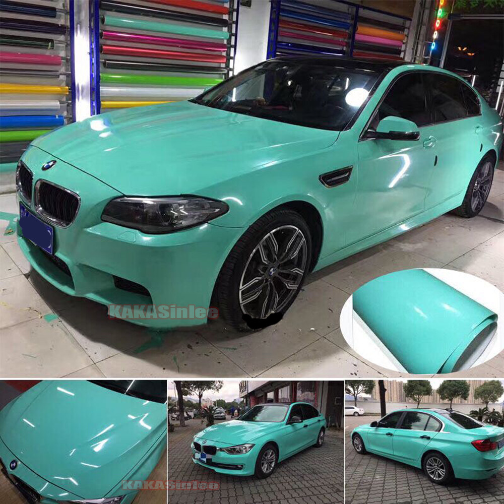 Smooth Stretch Glossy Flat Bright Car Paint Vinyl Wrap Sheet Sticker Air Free US