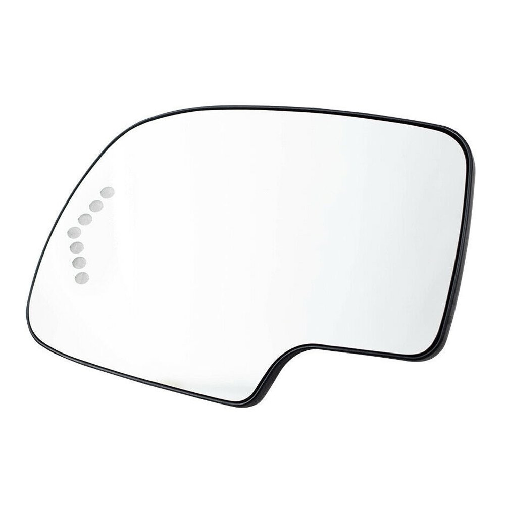 1/2Set Mirror Glass Signal Turn Heated Driver Side for LH 03-2007 Chevy GMC Cadi