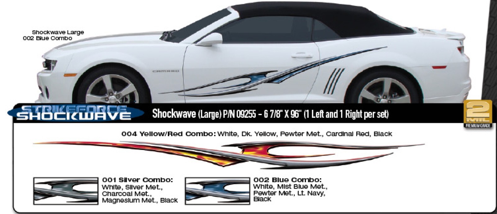 Universal Automotive Decal Large & Small Shockwave DISCOUNTED