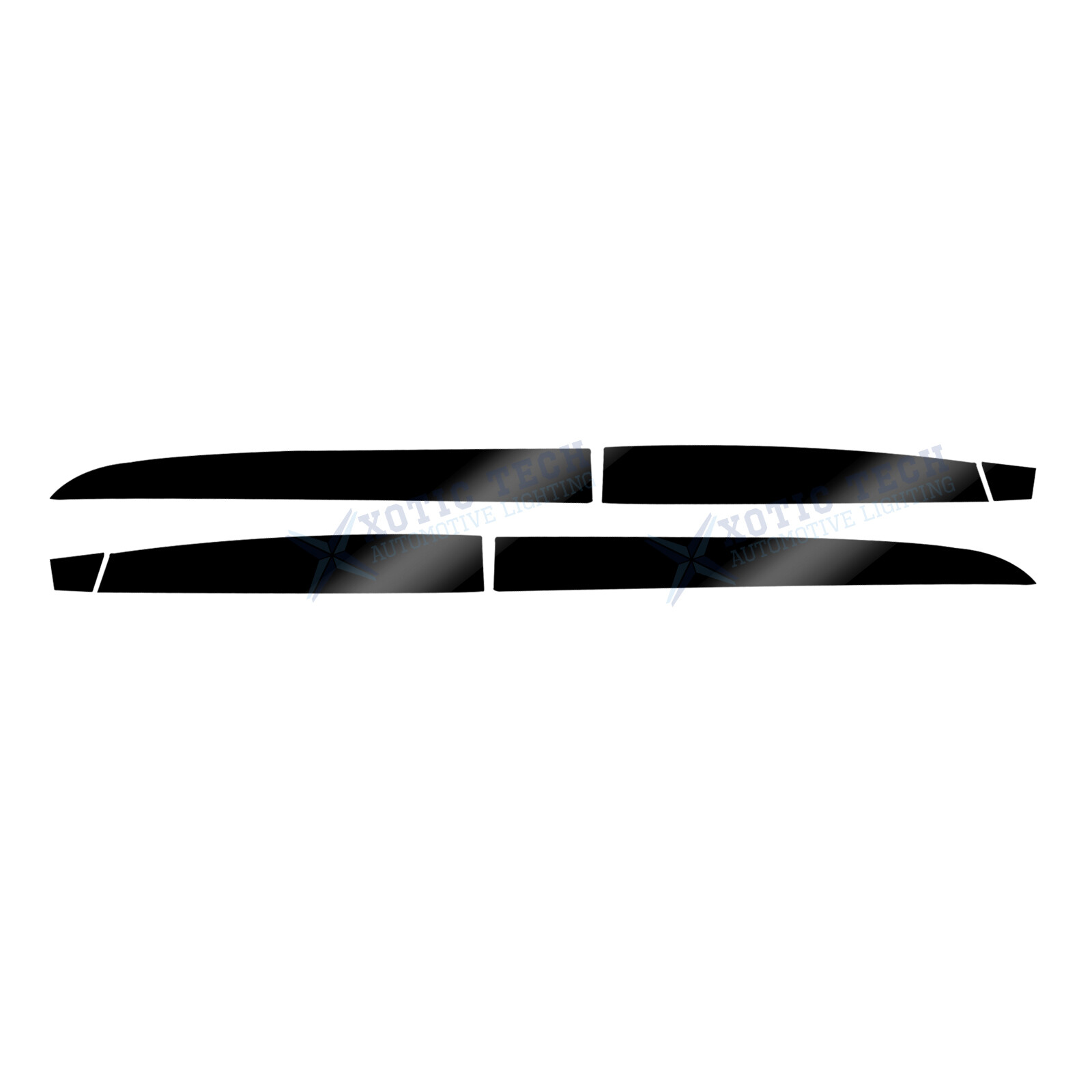 Door Sill Side Skirt Lower Stripe Sticker For Honda Accord 10th Glossy Black