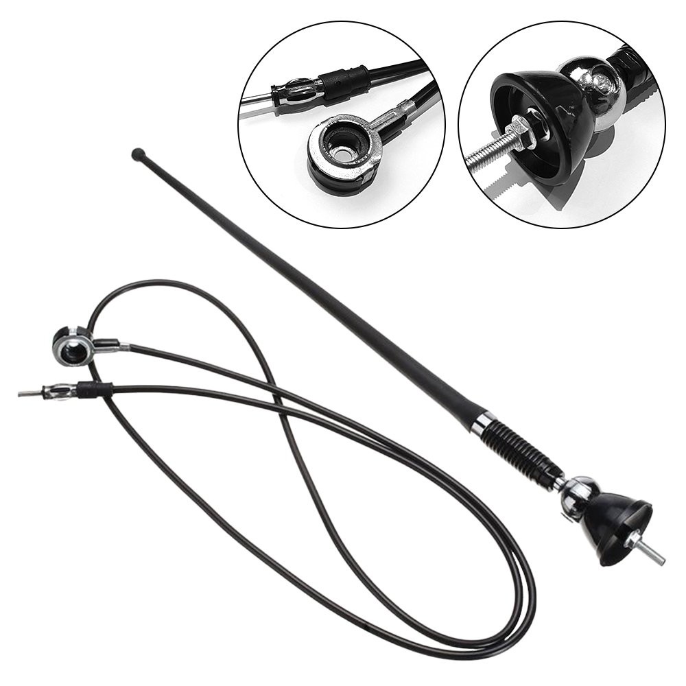 1/2set Roof Roof 16″ Roof Fender Car Auto Stereo FM AM Radio Amplified Antenna S