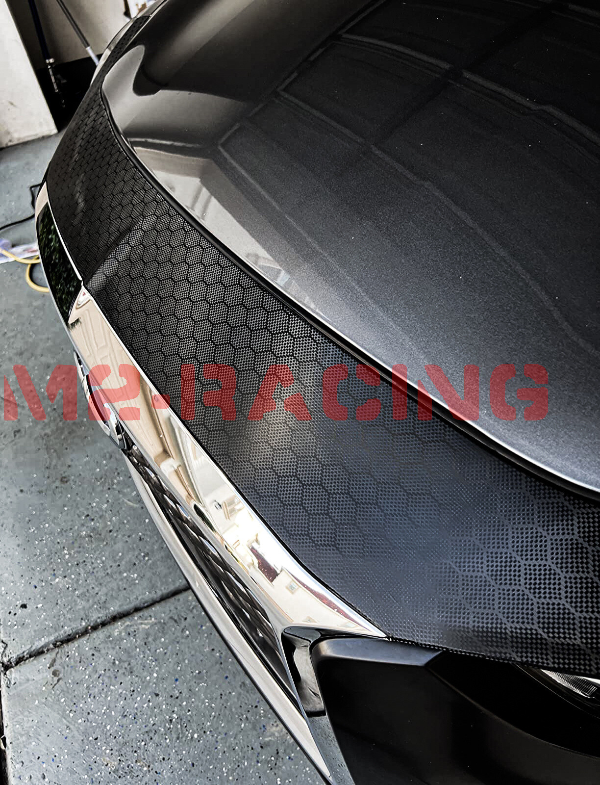 PET Honeycomb Carbon Fiber Gloss Black Hex Car Vehicle Vinyl Wrap Decal Sheet