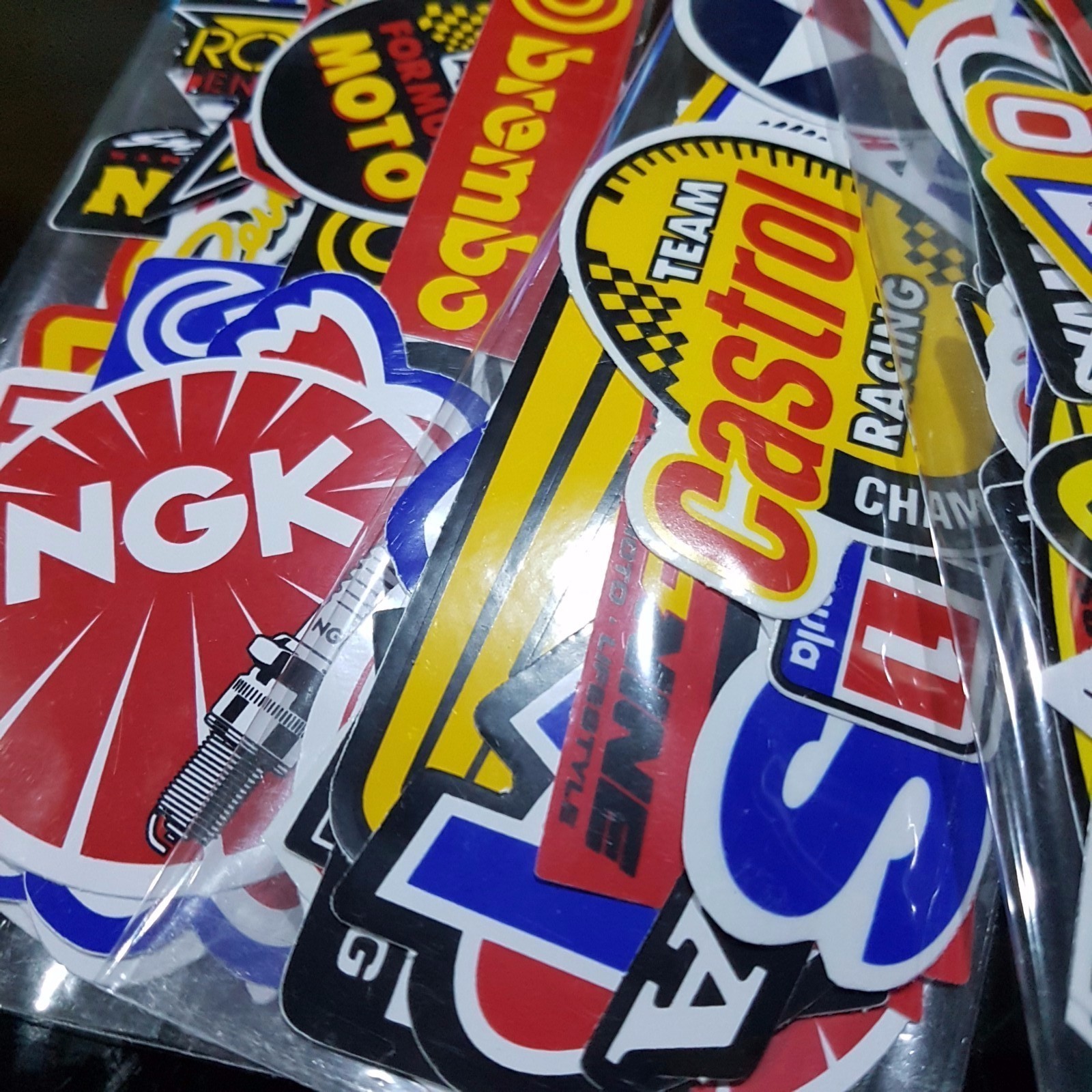 Lot Racing 120 Stickers Decals Motocross Motorcycles Car Vintage Decal Sticker