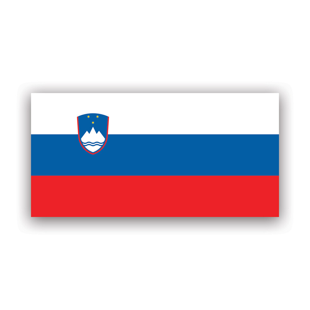 Slovenian Flag Sticker Decal – Weatherproof – slovenia svn si