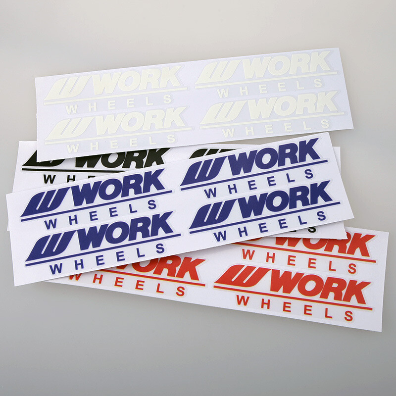 4 Pcs Work Wheels Car Wheel Rim Universal Reflective Auto Truck Decals Stickers