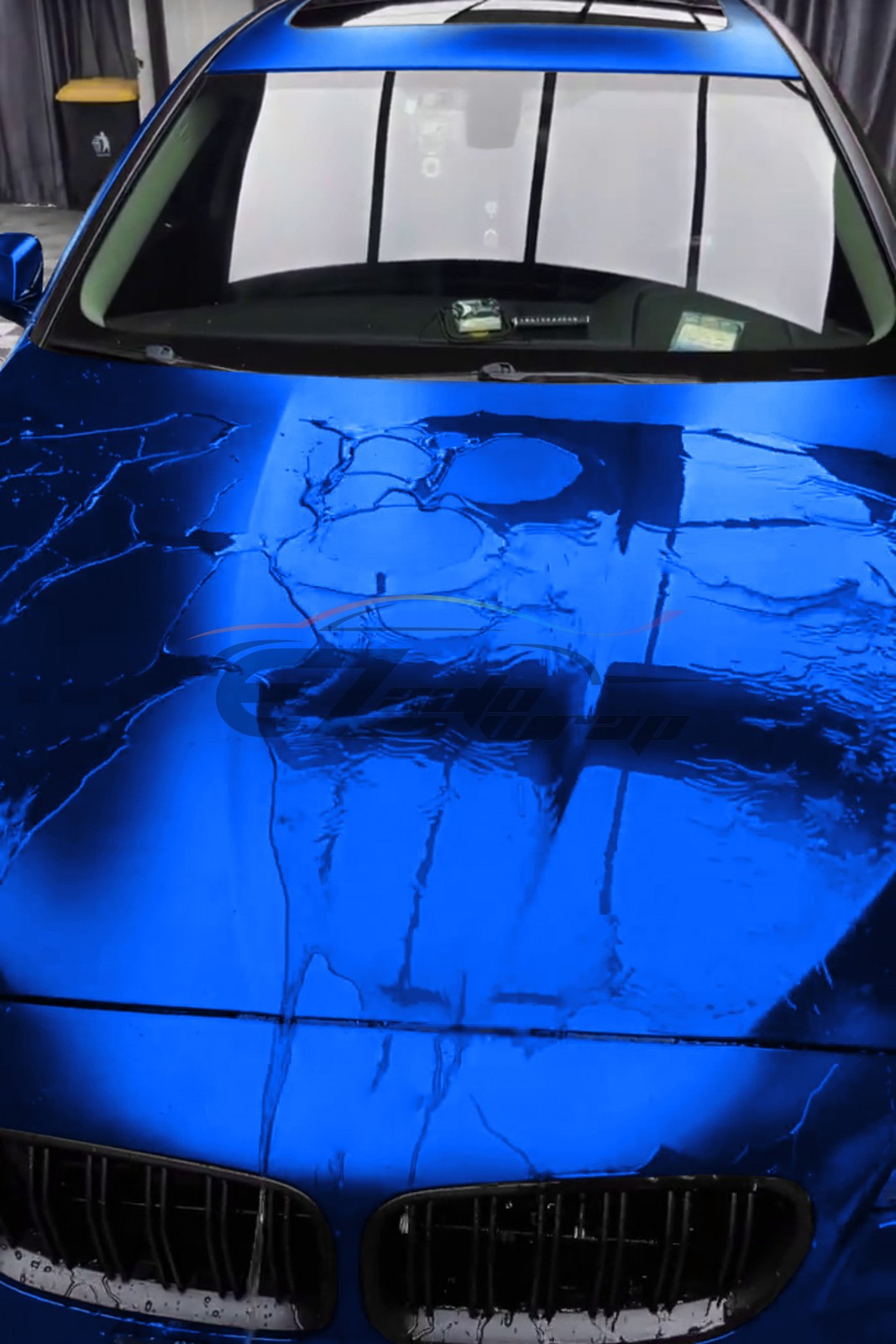 Matte Metallic Cobalt Blue TPU PPF Paint Protection Film Dry Wet Auto Vinyl Wrap