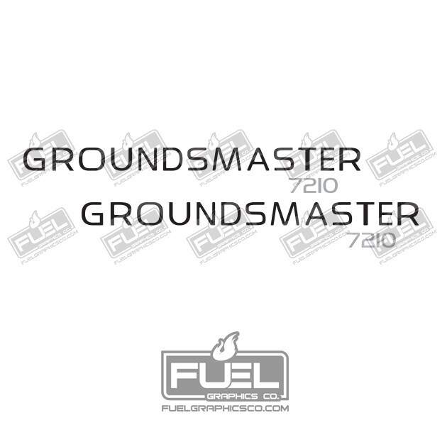 Toro Groundsmaster 7210 Premium Vinyl Decal 2-Pack – 22″ wide x 3″ tall