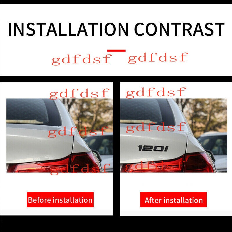 Gloss Black 220i Number Letters Rear Trunk 2-Series 2017+ Body& Exterior Styling