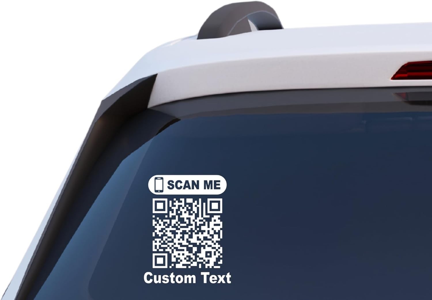 Custom QR Code Vinyl Decal Scan Me Sticker Car Window Business Social Media