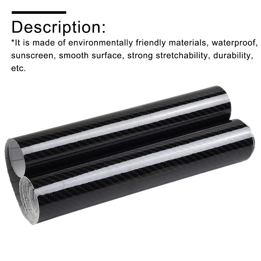 For Car Car Sticker Color Sticker Black/Silver/Blue/Red/Grey Waterproof 20*152cm