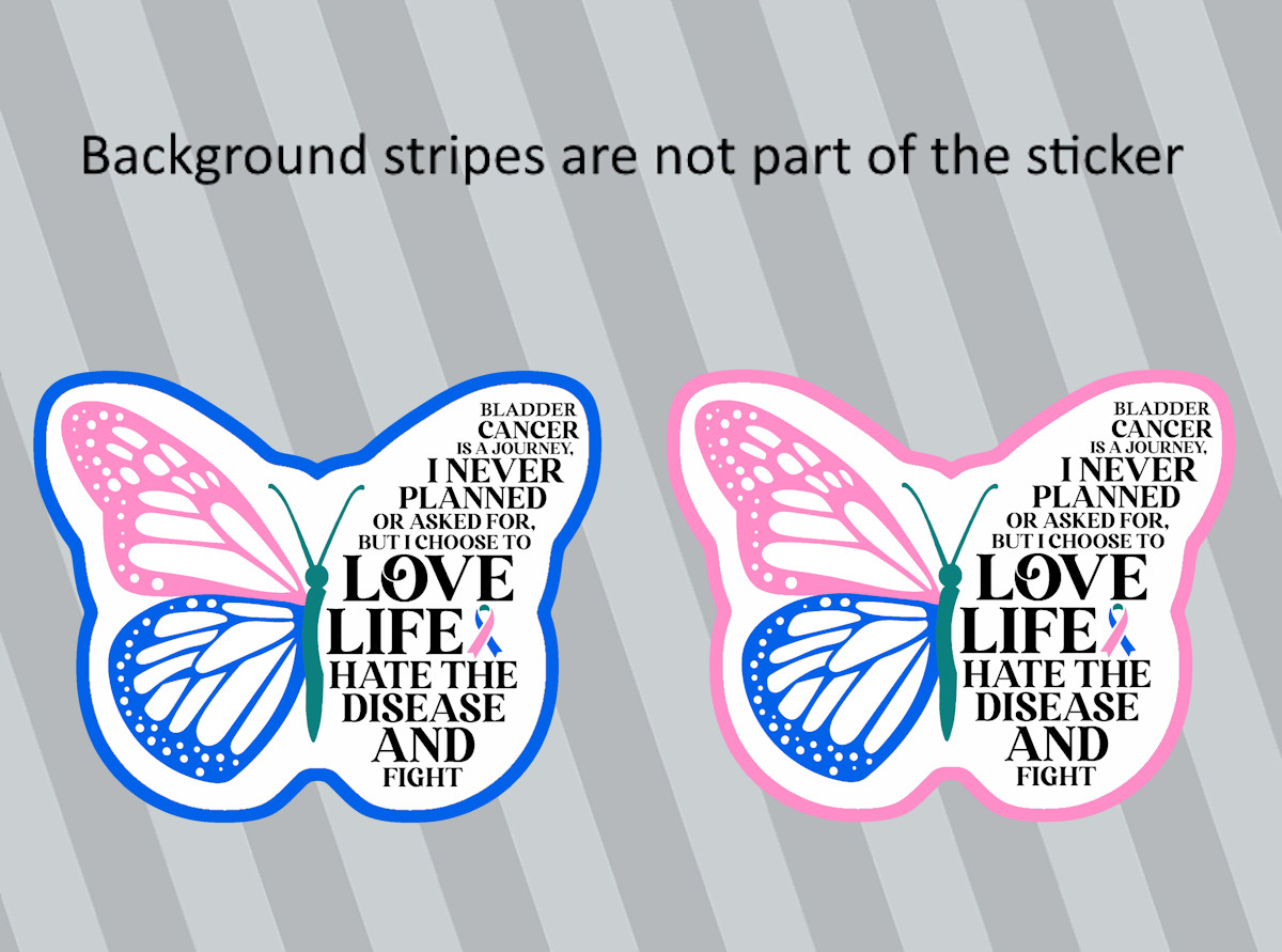 Cancer Survivor Journey Love Life Hope Fight Pray Sticker Decal