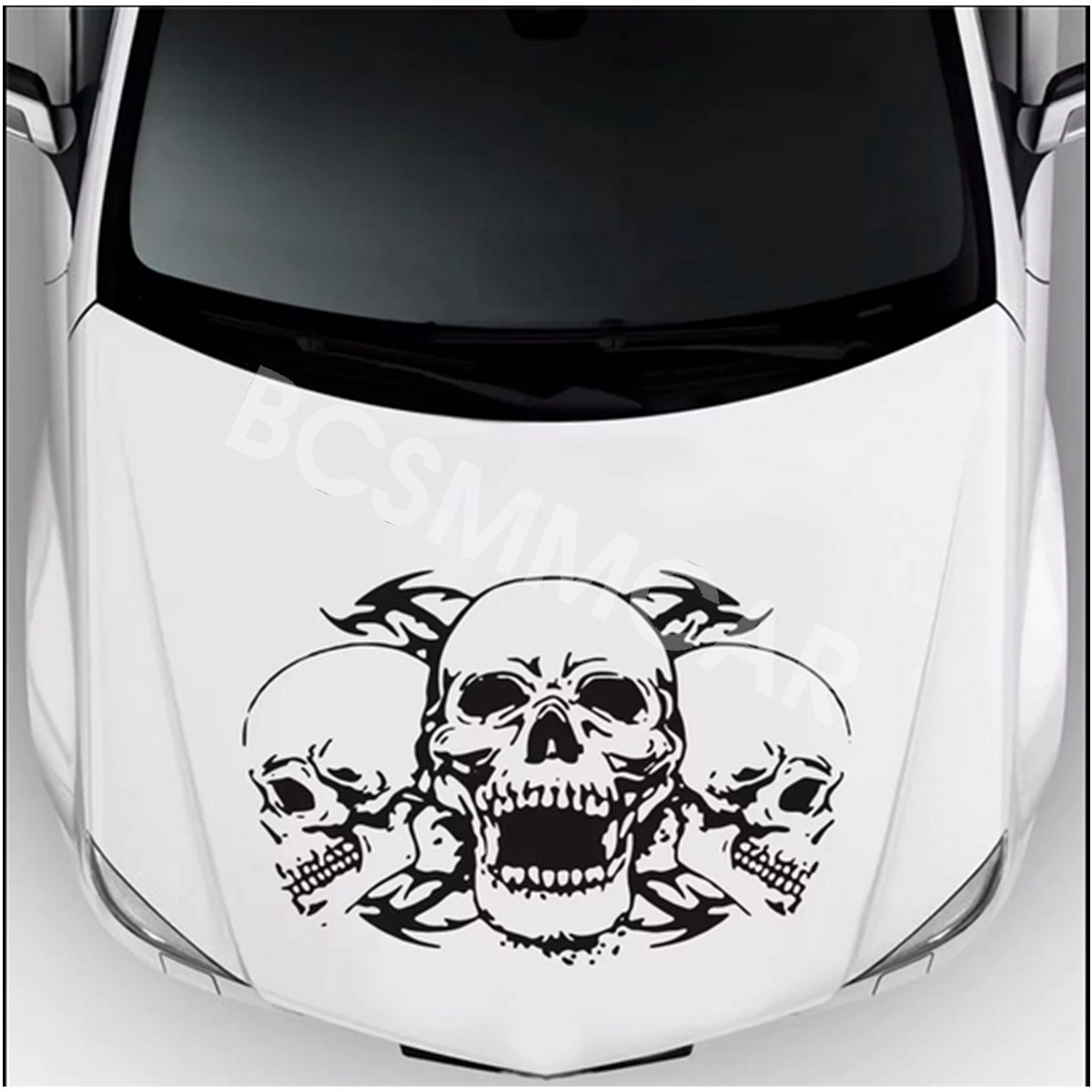 Skull Stickers Vinyl Decals For Car Hood Body Interesting Decorative Accessories