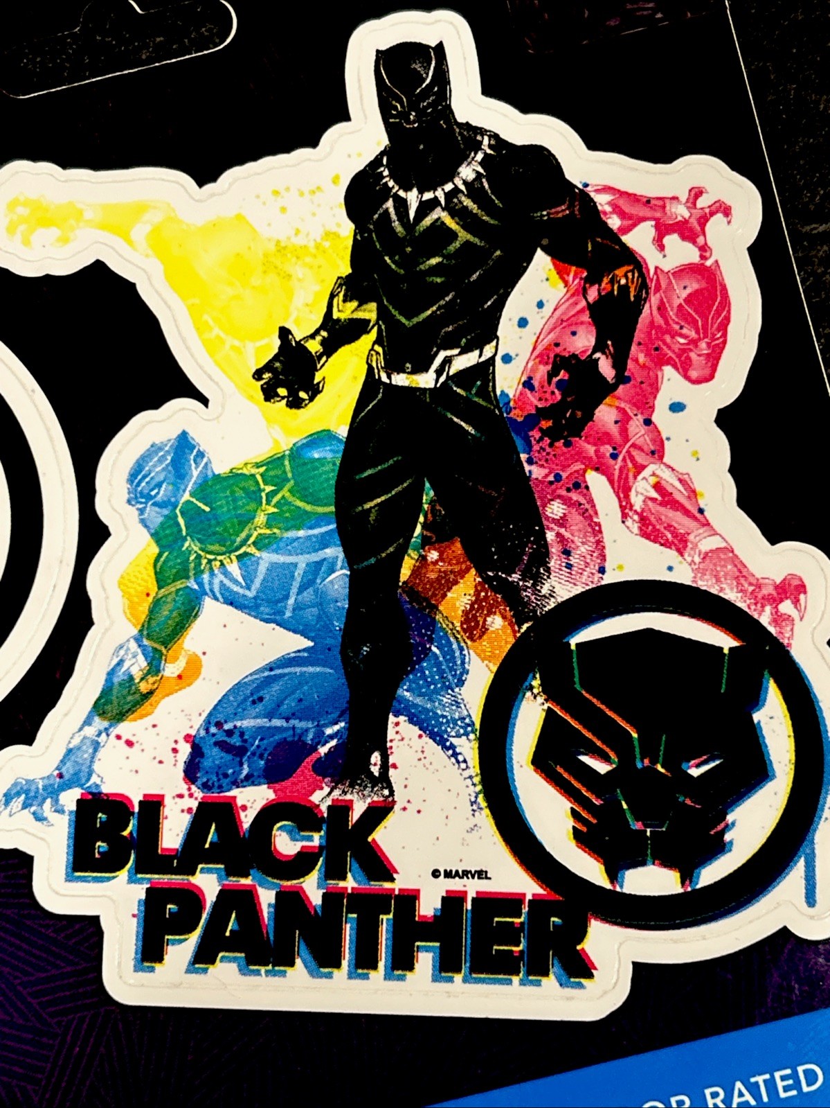 DECALOMANIA place anywhere decal – BLACK PANTHER MARVEL MCU