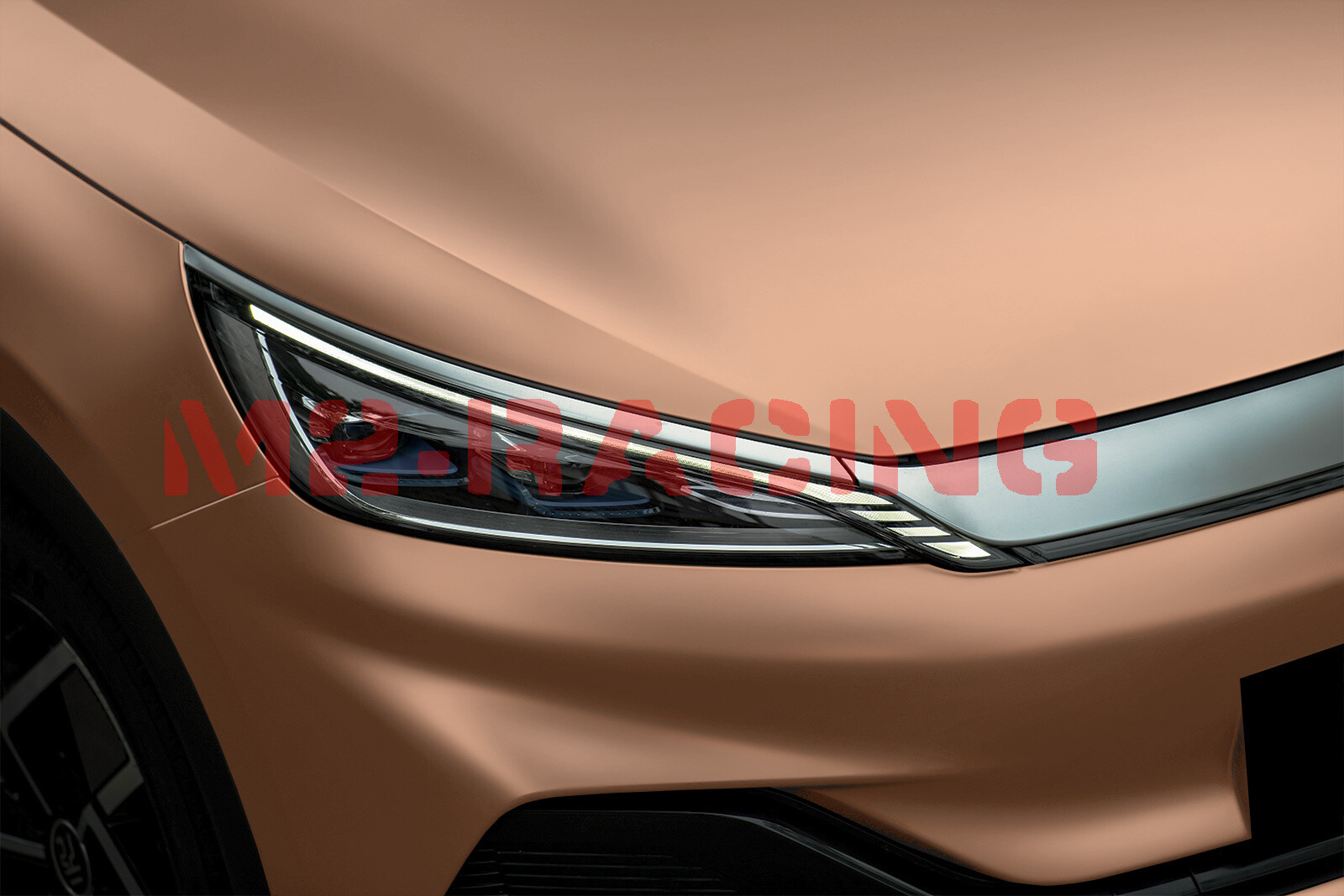【Satin Chrome】 Rose Gold Matte Metallic Vinyl Wrap Sticker Air Release Sheet DIY