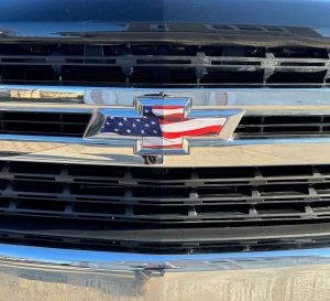 2019-2025 Chevy Silverado American Flag Bowtie Overlay Decals Set 2 (DIY)
