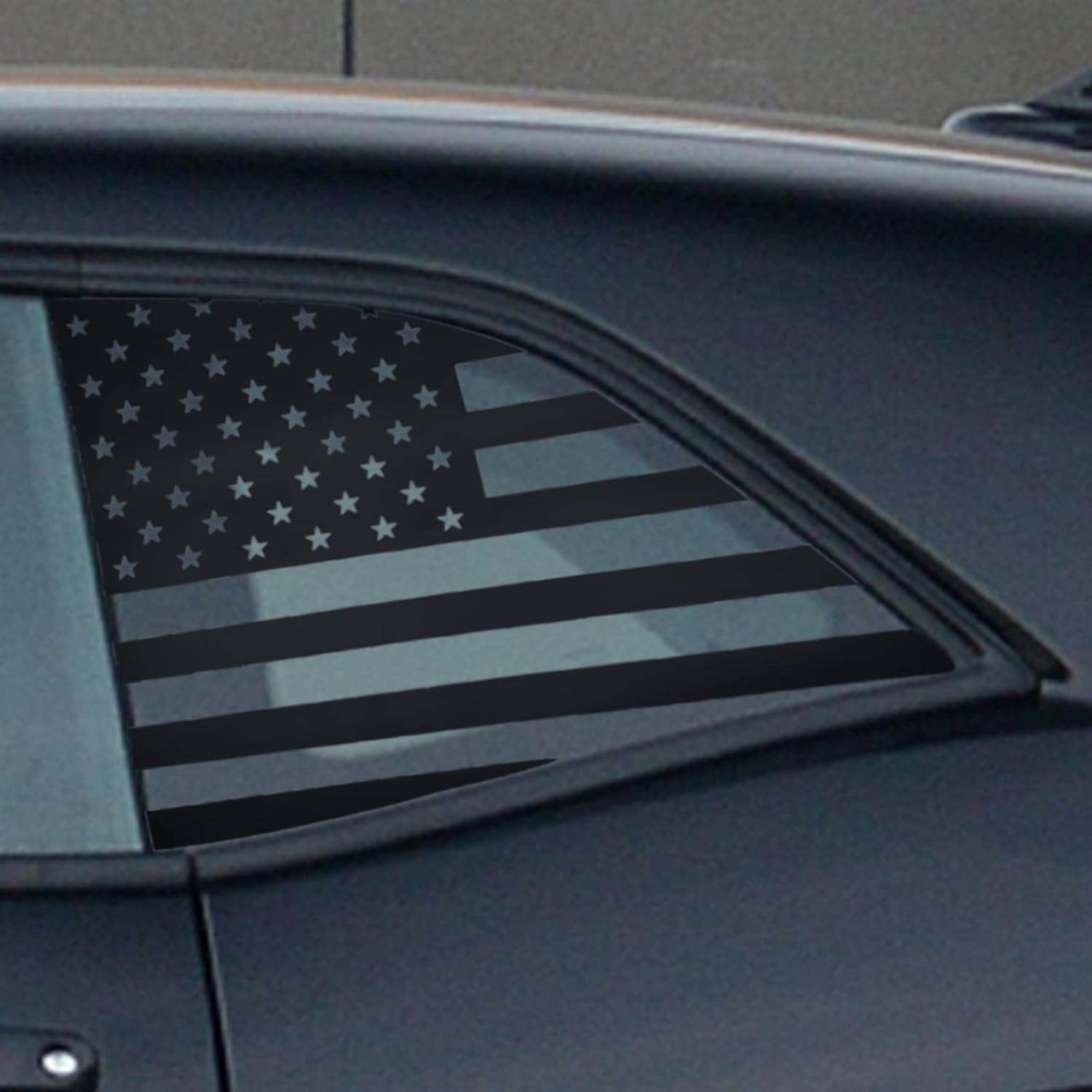 Black Rear Window American Flag Decal Stickers Trim For Dodge Challenger 2008-22