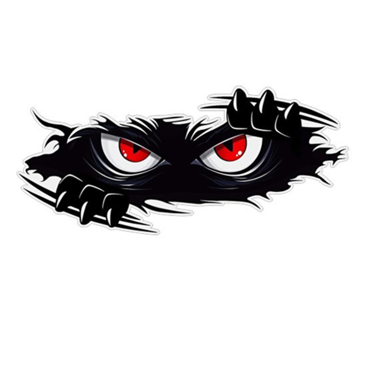 Angry Eyes Monster Graphics Sticker Waterproof Fade-resistant Bumper Trim Decal