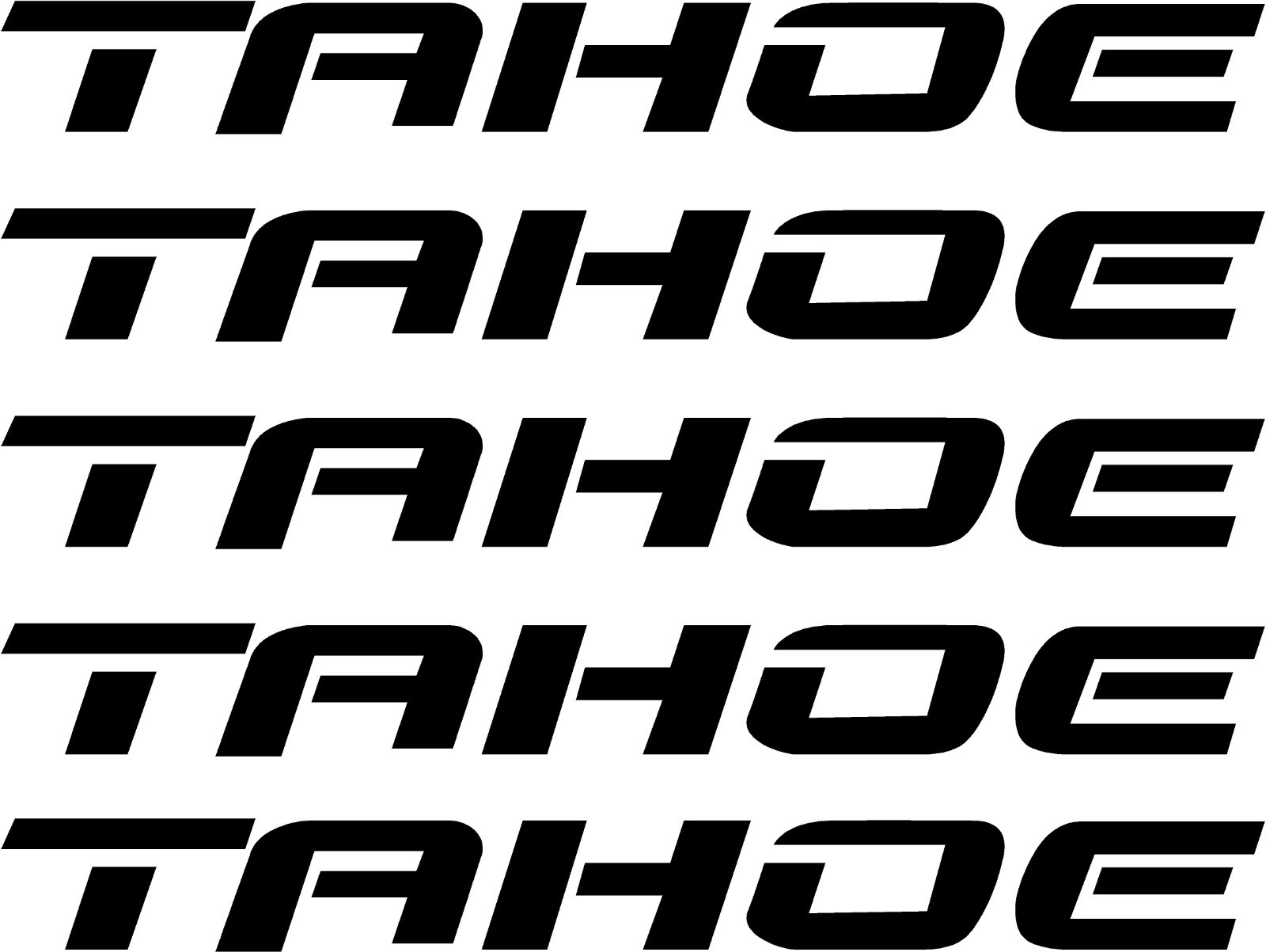 Fits Tahoe Chevrolet door handle Decals after market Vinyl sticker set of 5