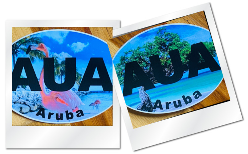 Aruba Bumper Sticker Window Helmet Bike Sticker Travel Sticker YOU CHOOSE STYLE!