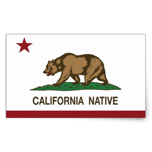 California Native flag sticker decal 5″ x 3″