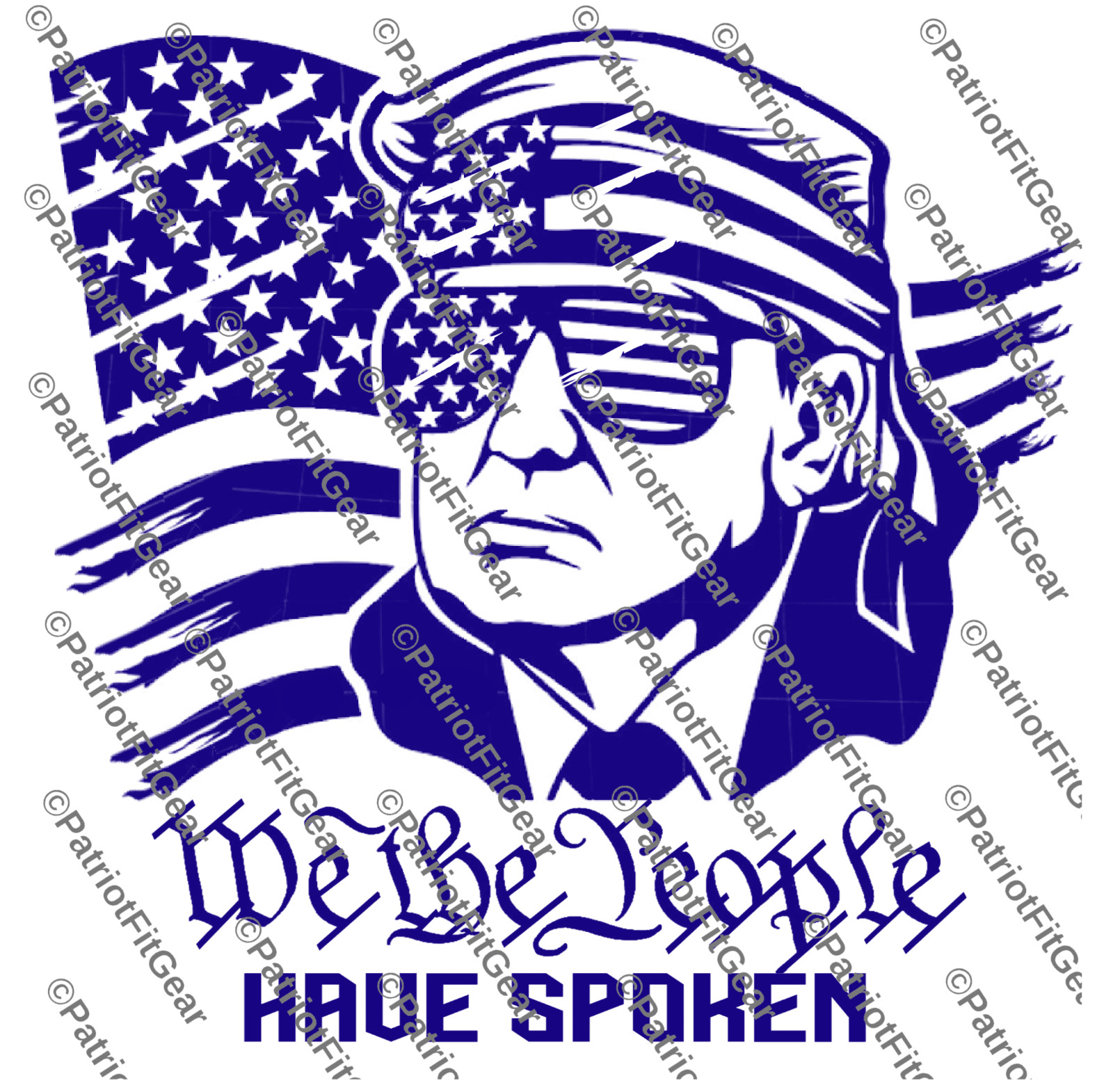 Trump,Flag,We The People Have Spoken,God Family Country,1A,2A,Custom Vinyl Decal