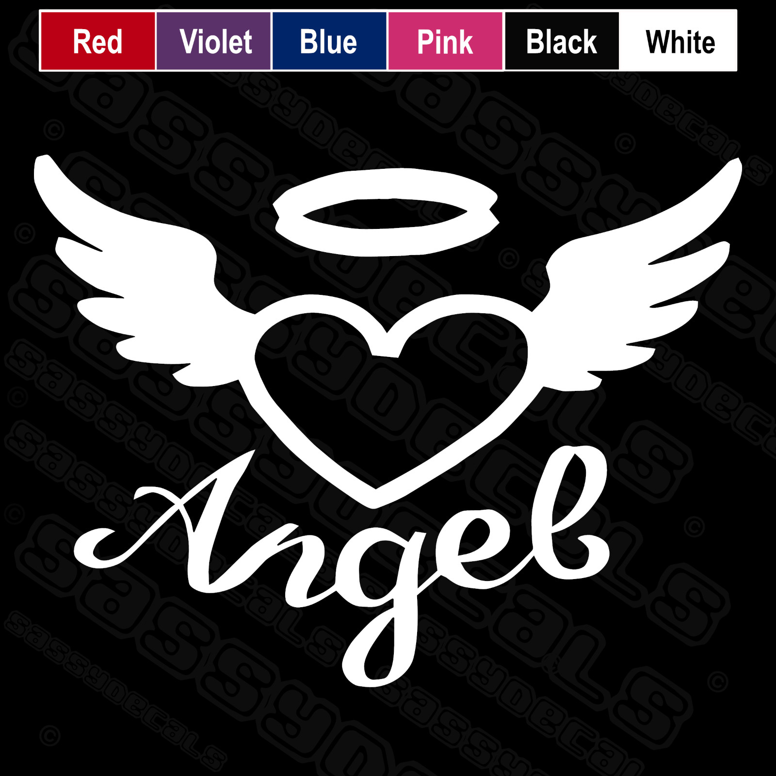 Angel Car Truck Window Vinyl Decal Sticker.
