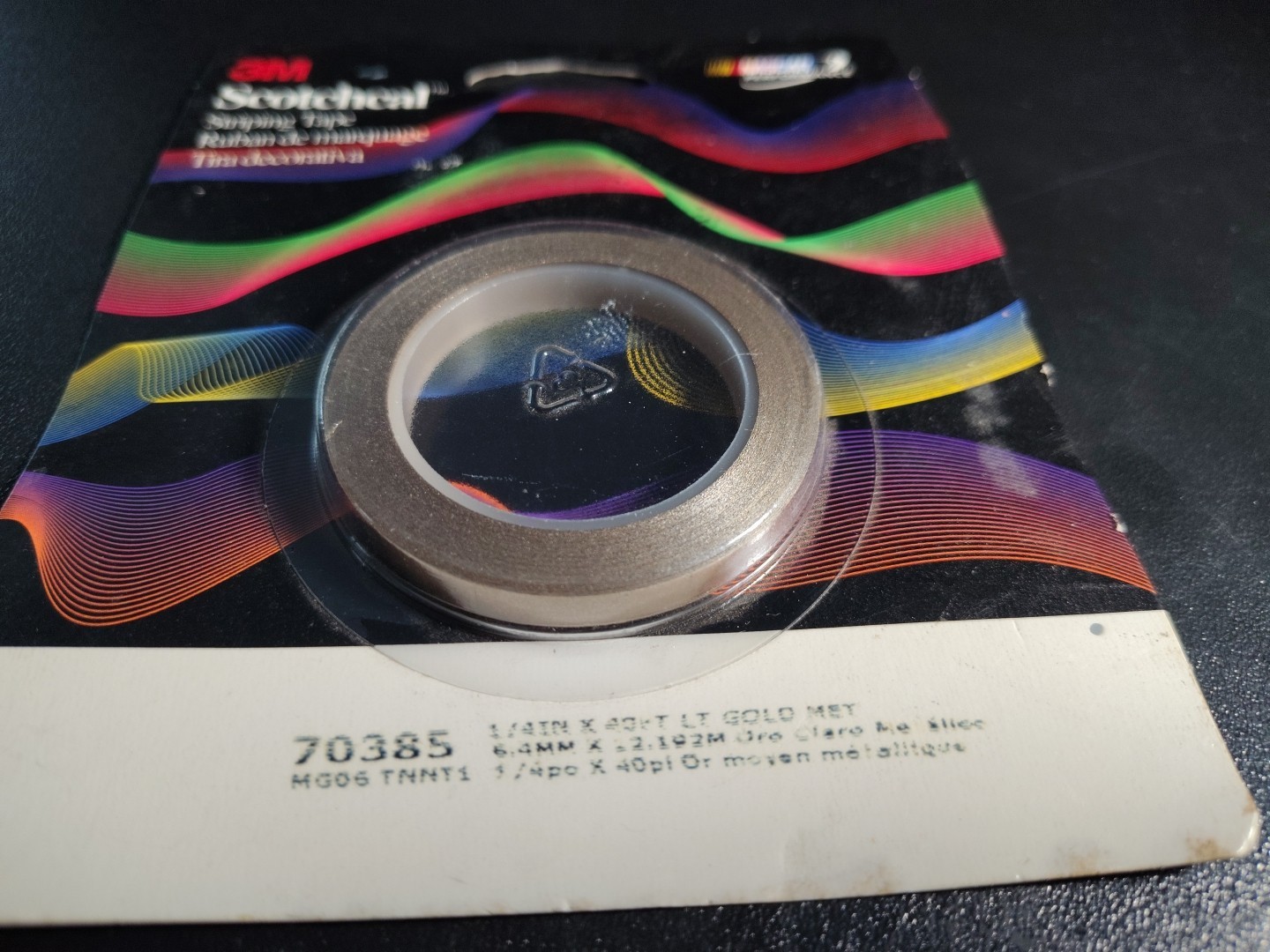 3M Scotchcal 70385 Striping Automotive Stripe Tape 1/4″ X 40 ‘Lt. Gold Metallic